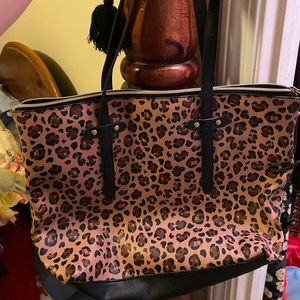 Fossil Felicity Cheetah Tote Bag
